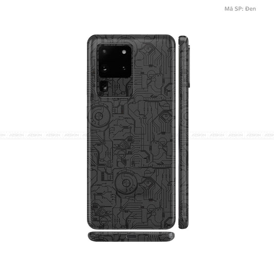 Dán Skin Galaxy S20 Series Vân Vi Mạch 2023 Đen | UVPT14