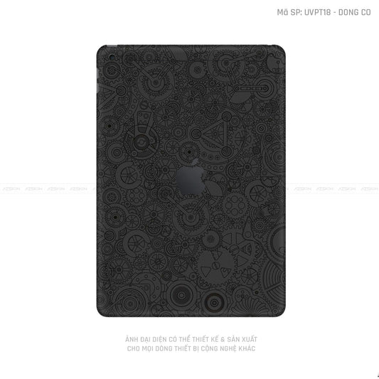 Dán Skin IPad Gen Series Vân Động Cơ Đen | UVPT18