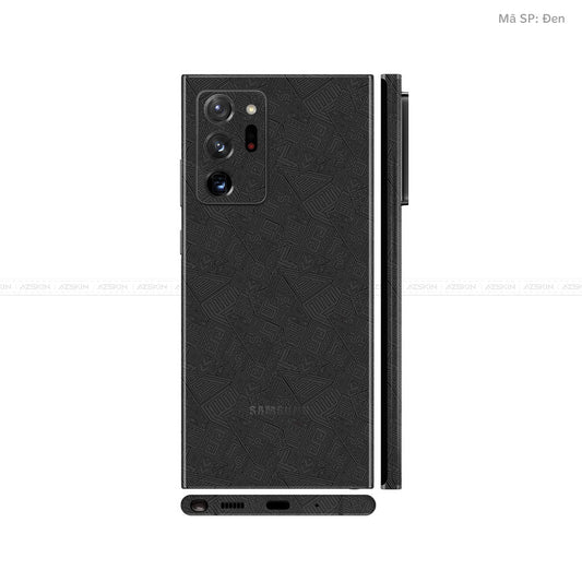 Dán Skin Galaxy Note 20 Series Vân Pattern AZ Đen | UVPT06