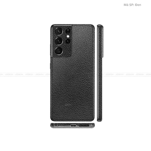 Dán Skin Galaxy S21 Series Vân Da Đen | UVPT13