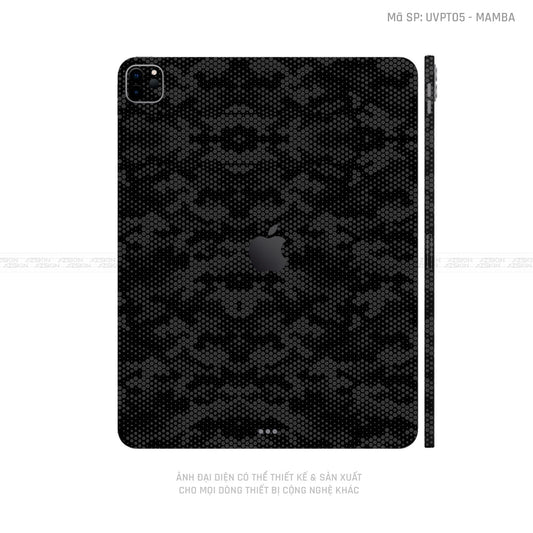 Dán Skin IPad Pro Series Vân Mamba Đen | UVPT05