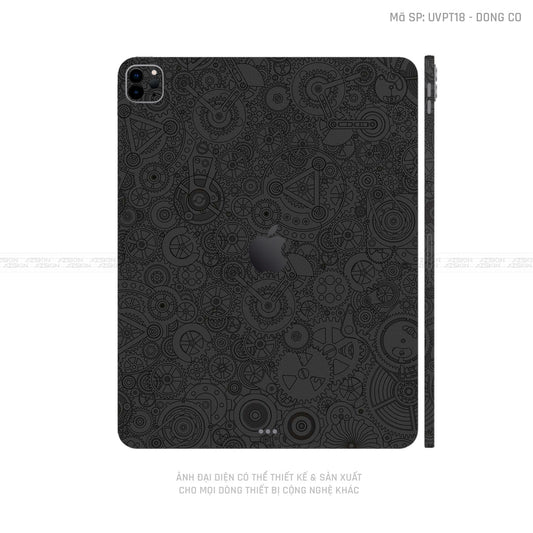 Dán Skin IPad Air Series Vân Động Cơ Đen | UVPT18