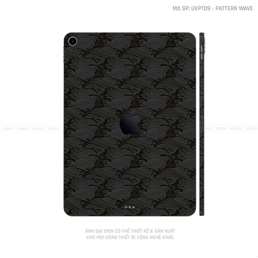 Dán Skin IPad Mini Series Vân Sóng Đen | UVPT09