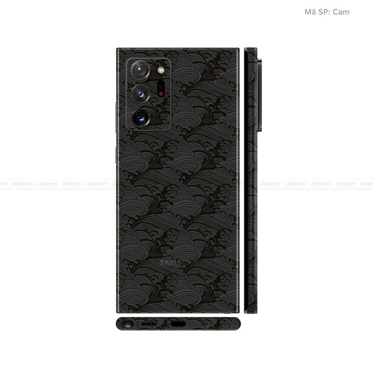 Dán Skin Galaxy Note 20 Series Vân Pattern Wave Đen | UVPT09