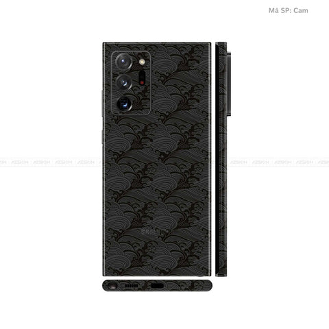 Dán Skin Galaxy Note 20 Series Vân Pattern Wave Đen | UVPT09