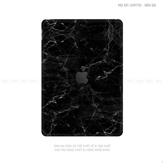 Dán Skin IPad Gen Series Vân Đá Đen | UVPT10