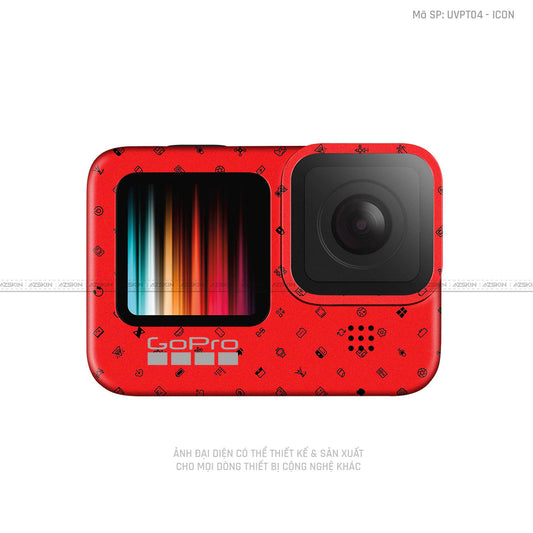 Dán Skin Máy Quay Gopro Vân Nổi ICon | UVPT04