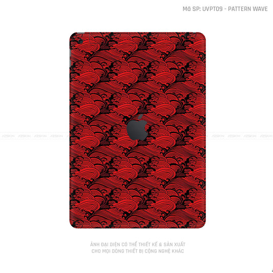 Dán Skin IPad Gen Series Vân Pattern AZ Đỏ | UVPT09