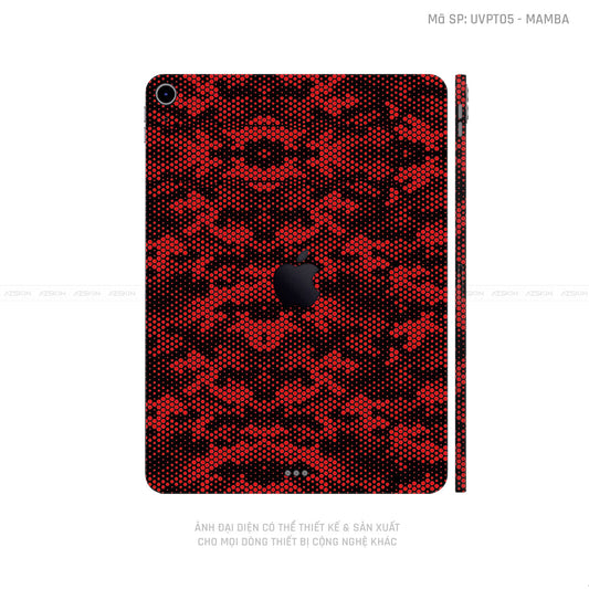 Dán Skin IPad Mini Series Vân Mamba Đỏ | UVPT05
