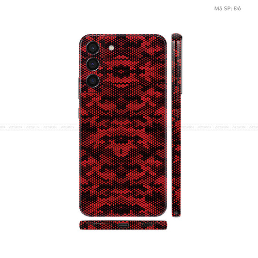 Dán Skin Galaxy S22 Series Vân Nổi Mamba Đỏ | UVPT05