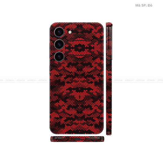 Dán Skin Samsung Galaxy S24 Series Vân Nổi Mamba Đỏ | UVPT05