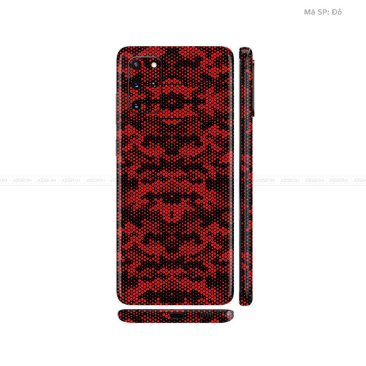Dán Skin Galaxy S20 Series Vân Mamba Đỏ | UVPT05
