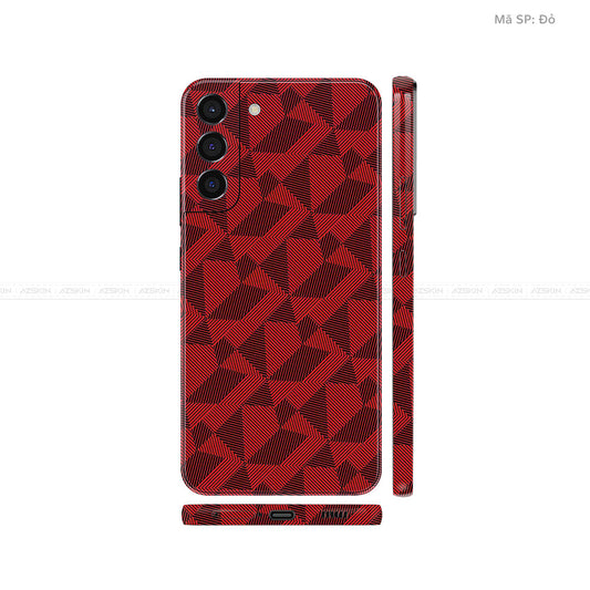 Dán Skin Galaxy S22 Series Vân Nổi Nordic Đỏ | UVPT0