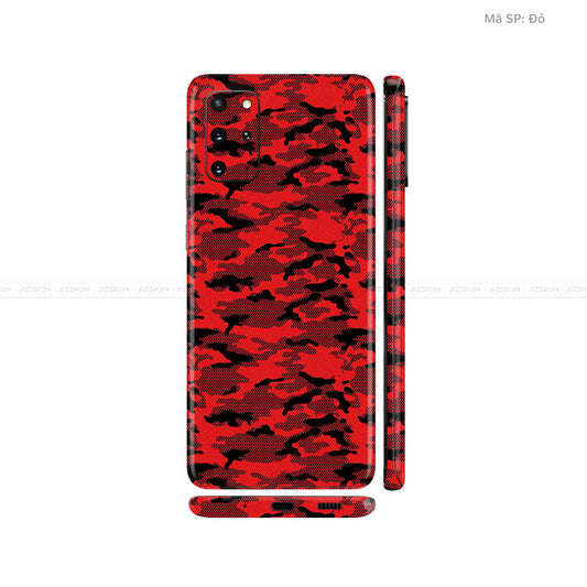 Dán Skin Galaxy S20 Series Vân Camo Urban Đỏ | UVPT08
