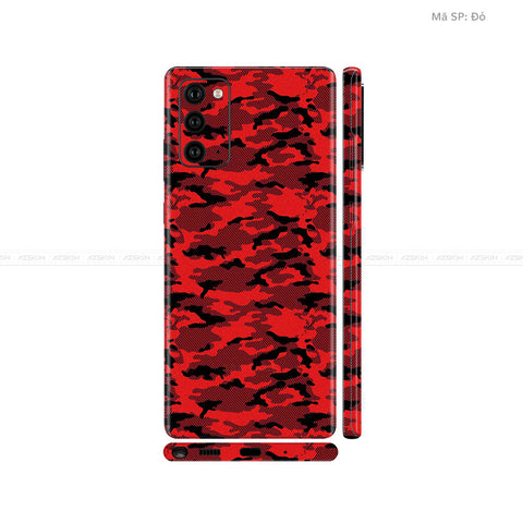 Dán Skin Galaxy Note 20 Series Vân Camo Urban Đỏ | UVPT08