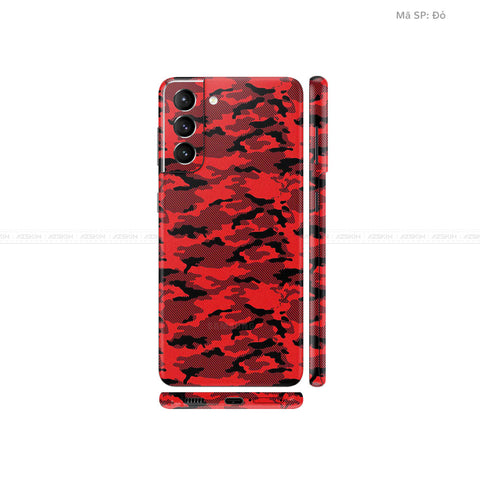 Dán Skin Galaxy S21 Series Vân Camo Urban Đỏ | UVPT08
