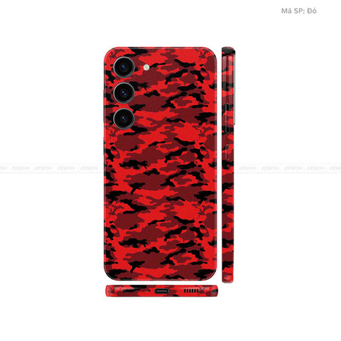 Dán Skin Galaxy S23 Series Vân Nổi Camo Urban Đỏ | UVPT08