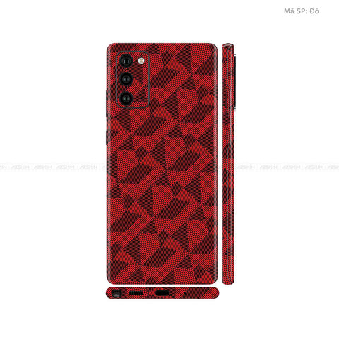 Dán Skin Galaxy Note 20 Series Vân Nordic Đỏ | UVPT02