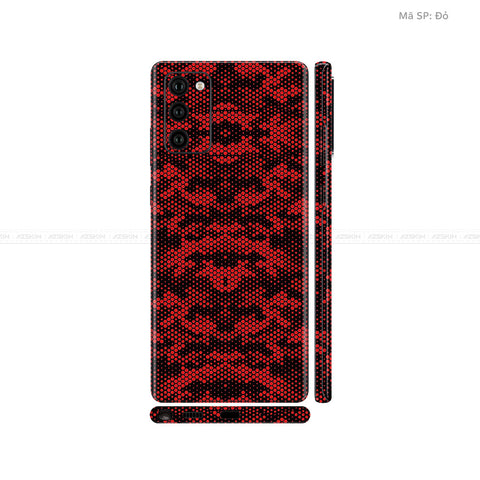 Dán Skin Galaxy Note 20 Series Vân Mamba Đỏ | UVPT05