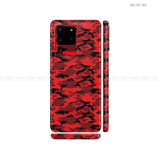 Dán Skin Galaxy S20 Series Vân Camo Urban Đỏ | UVPT08