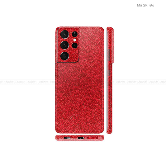 Dán Skin Galaxy S21 Series Vân Da Đỏ | UVPT13