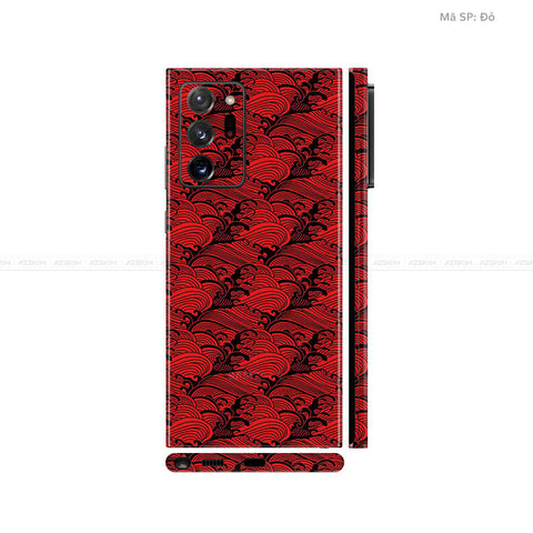 Dán Skin Galaxy Note 20 Series Vân Pattern Wave Đỏ | UVPT09