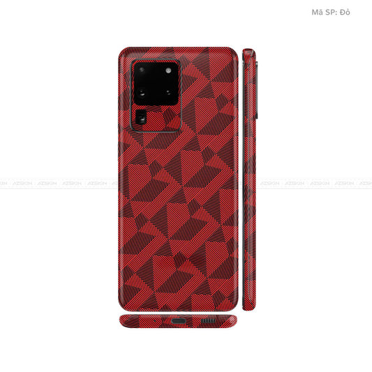 Dán Skin Galaxy S20 Series Vân Nordic Đỏ | UVPT02