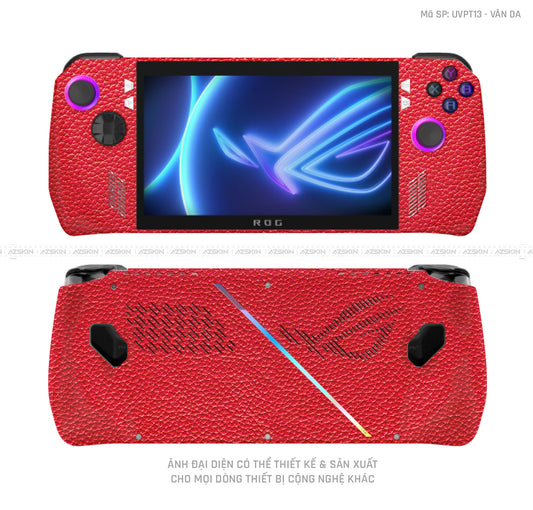Dán Skin Máy Chơi Game Asus ROG Vân Da Đỏ | UVPT13