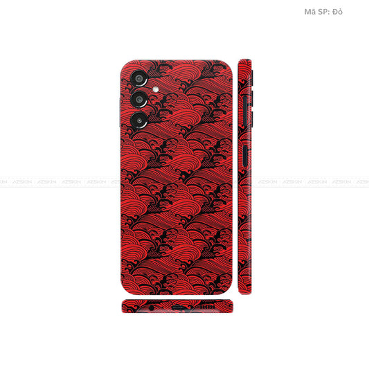 Dán Skin Galaxy A Series Vân Pattern Wave Đỏ | UVPT09