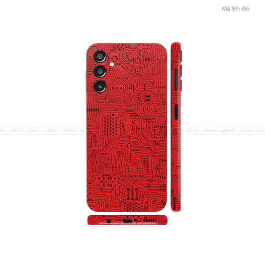 Dán Skin Galaxy A Series Vân Vi Mạch Đỏ | UVPT01