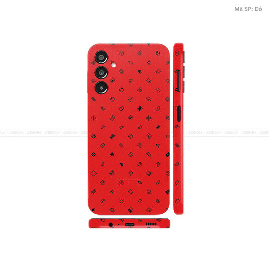 Dán Skin Galaxy A Series Vân ICON Đỏ | UVPT04