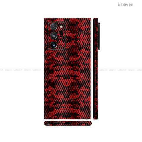 Dán Skin Galaxy Note 20 Series Vân Mamba Đỏ | UVPT05