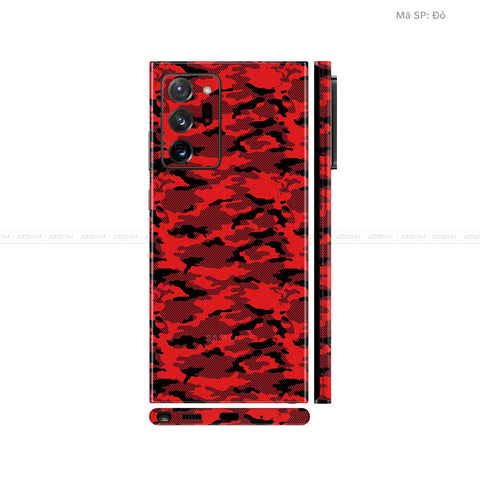 Dán Skin Galaxy Note 20 Series Vân Camo Urban Đỏ | UVPT08