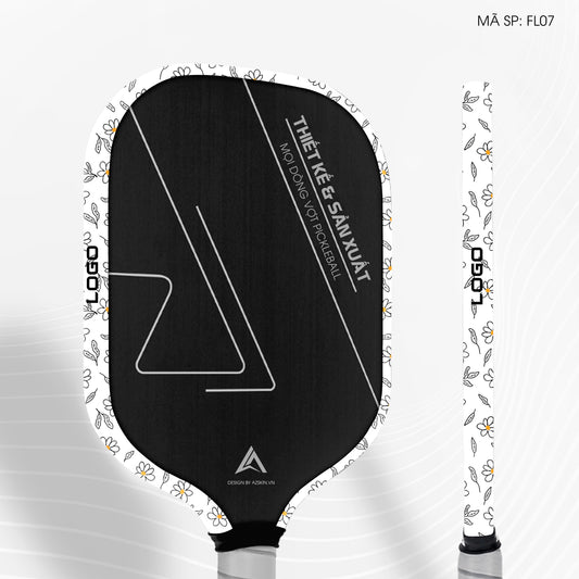 Miếng Dán Viền Vợt Pickleball Họa Tiết Hoa | FL07