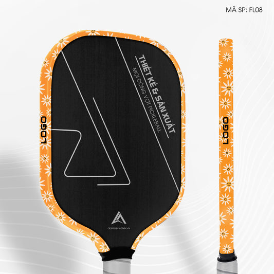 Miếng Dán Viền Vợt Pickleball Họa Tiết Hoa | FL08