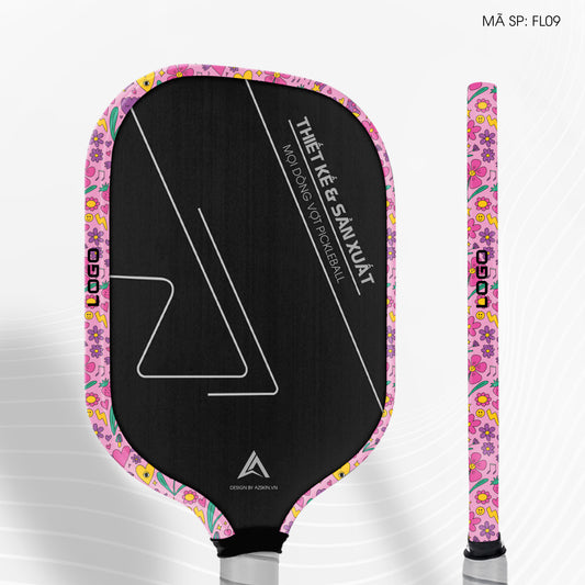 Miếng Dán Viền Vợt Pickleball Họa Tiết Hoa | FL09
