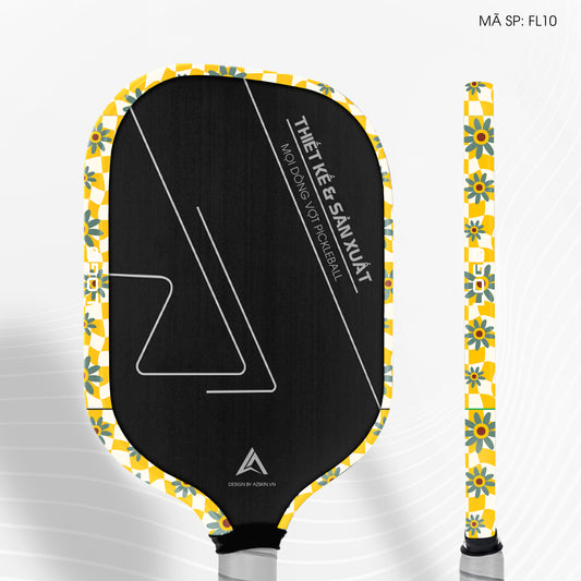 Miếng Dán Viền Vợt Pickleball Họa Tiết Hoa | FL10