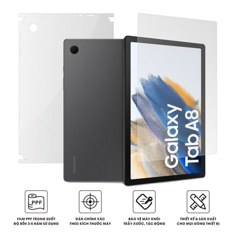 Miếng Dán Film PPF Galaxy Tab A Series | Full Lưng Viền