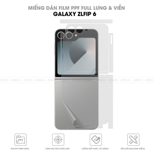 Miếng dán PPF chống xước lưng viền Samsung Galaxy Z Flip 6