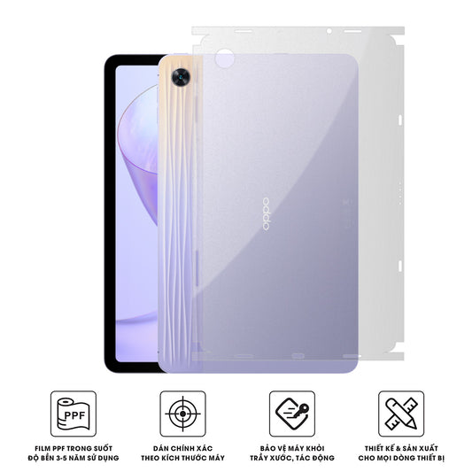 Miếng Dán Film PPF Máy Tính Bảng Oppo Pad | Full Lưng Viền
