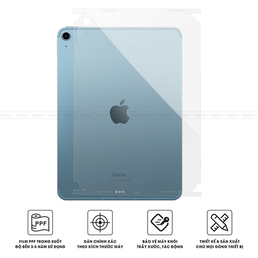 Miếng Dán Film PPF IPad Air Series | Full Lưng Viền