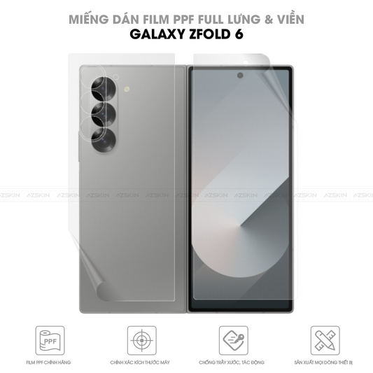 Miếng dán PPF chống xước lưng viền Samsung Galaxy Z Fold 6