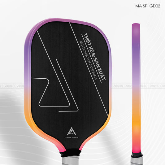 Miếng Dán Viền Vợt Pickleball Skin Đổi Màu Gradient 02 | GD02