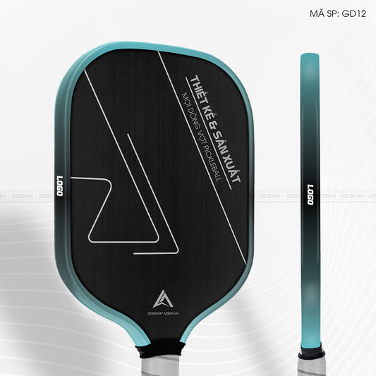 Miếng Dán Viền Vợt Pickleball Skin Đổi Màu Xanh Ngọc Gradient | GD12