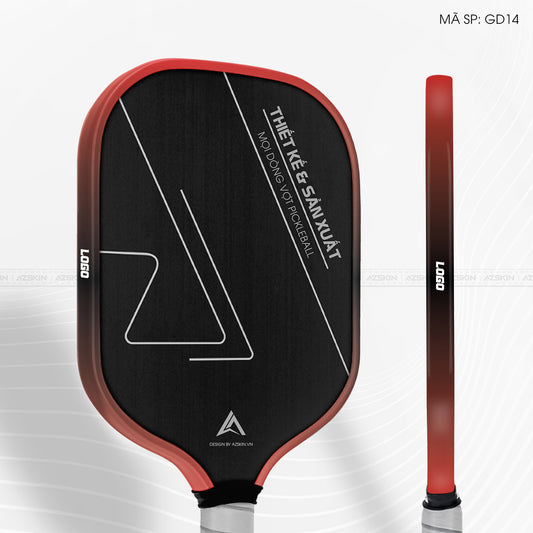 Miếng Dán Viền Vợt Pickleball Skin Đổi Màu Đỏ Gradient | GD14