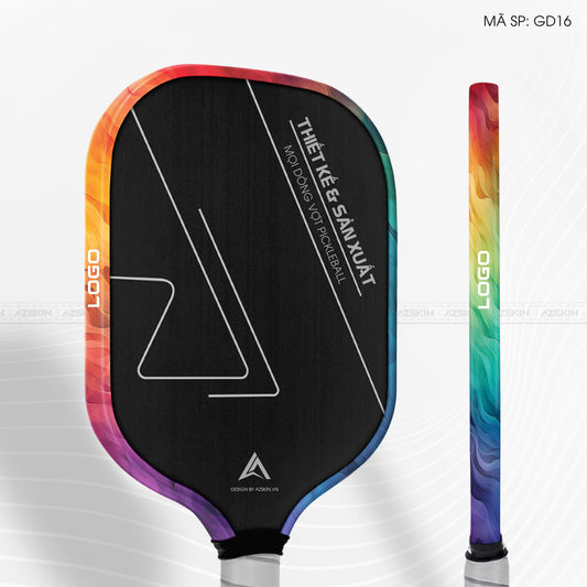 Miếng Dán Viền Vợt Pickleball Đổi Màu Gradient Wave 16 | GD16