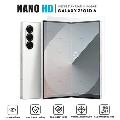 Miếng dán màn hình gập Samsung Galaxy Z Fold 6 Nano HD