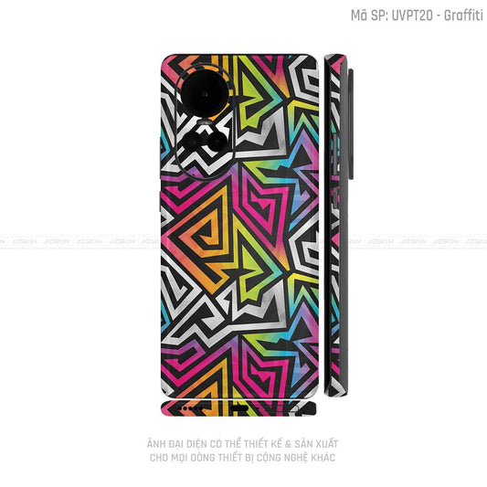 Dán Skin Điện Thoại OPPO Reno Series Vân Graffiti 01 | UVPT20