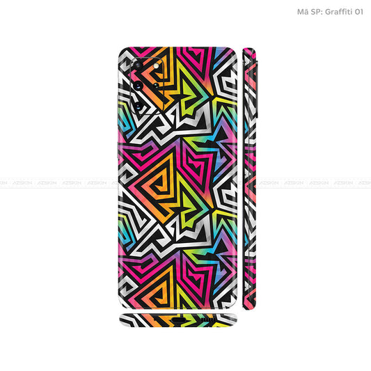 Dán Skin Galaxy S20 Series Vân Graffiti 01 | UVPT20
