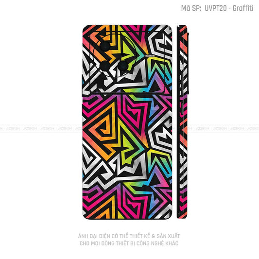 Dán Skin Vivo X Series Vân Graffiti 01 | UVPT20